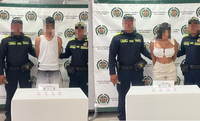 ¡Caen “El Flaco” y “La Tetis” con tusi en pleno Centro Histórico de Cartagena!