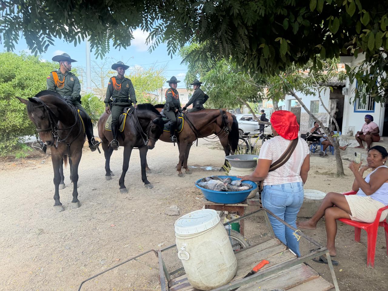 Policía fortalece la seguridad en zonas rurales con patrullajes montados en Cartagena