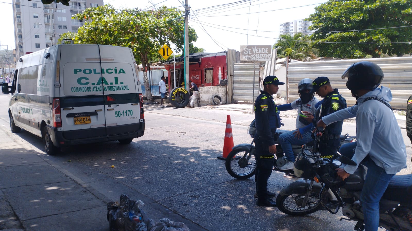 Policía intensifica controles en los barrios de Cartagena