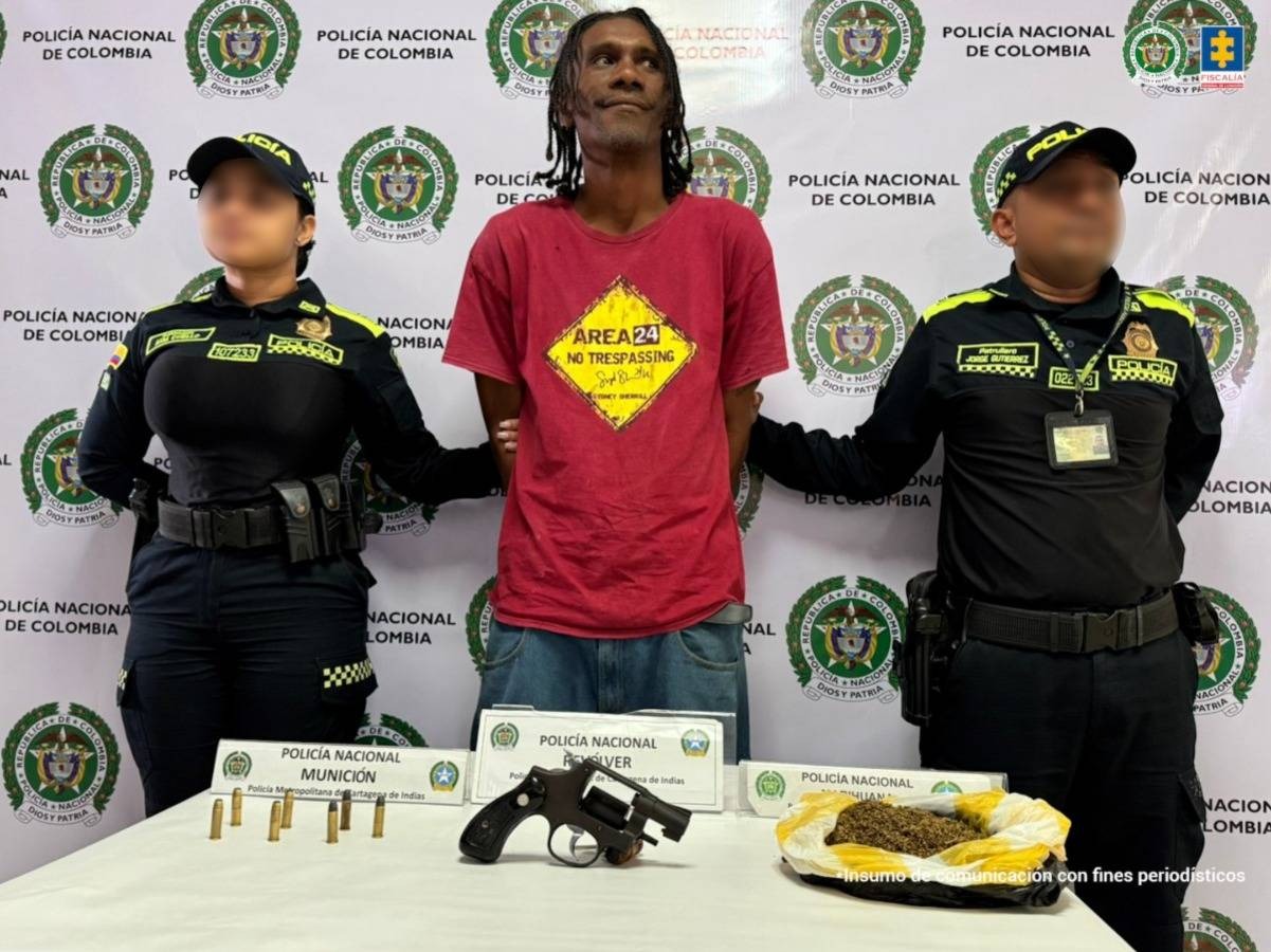 Alias ‘El Lacra’ fue sorprendido con estupefacientes, un arma de fuego y munición en el barrio La María